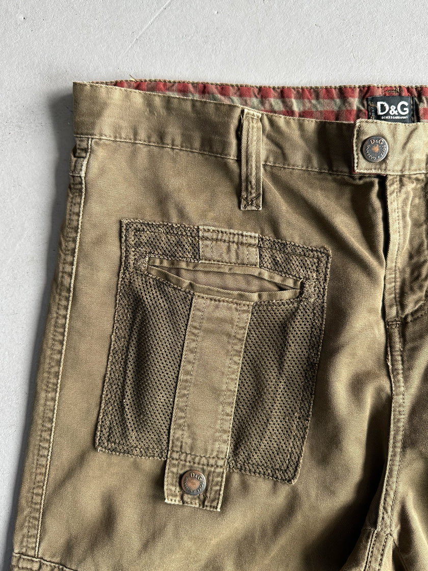 DOLCE & GABBANA - S/S 2003 MULTI POCKET CARGO TROUSERS