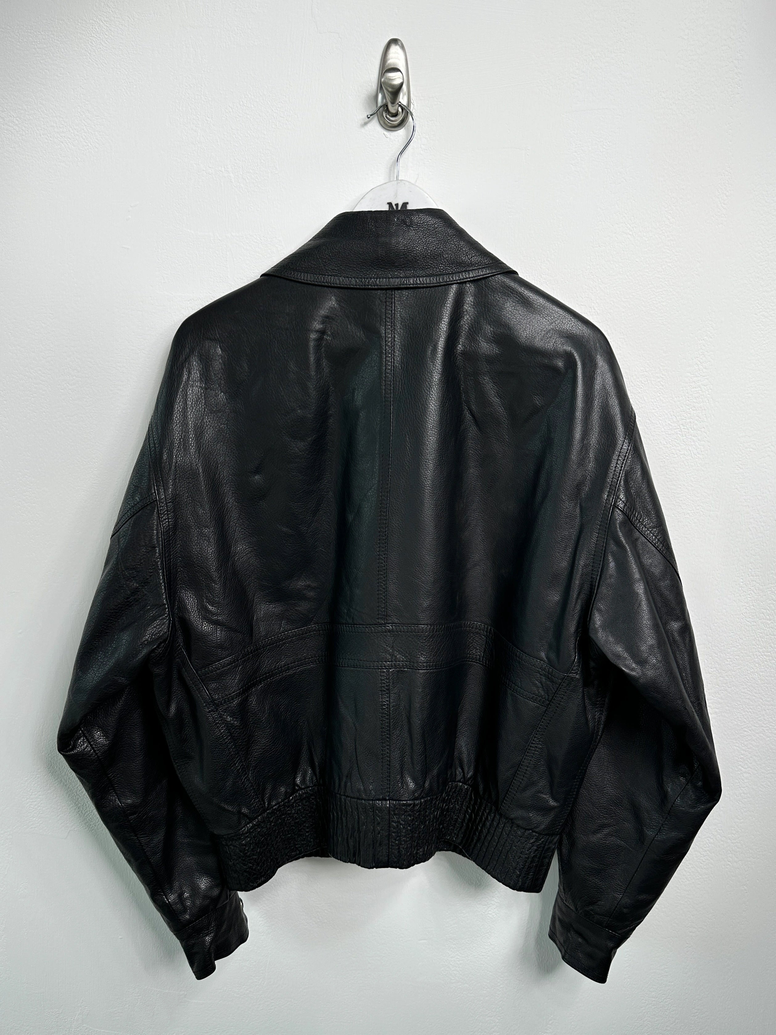 ISTANTE by GIANNI VERSACE - early 1990s LEATHER BOMBER JACKET