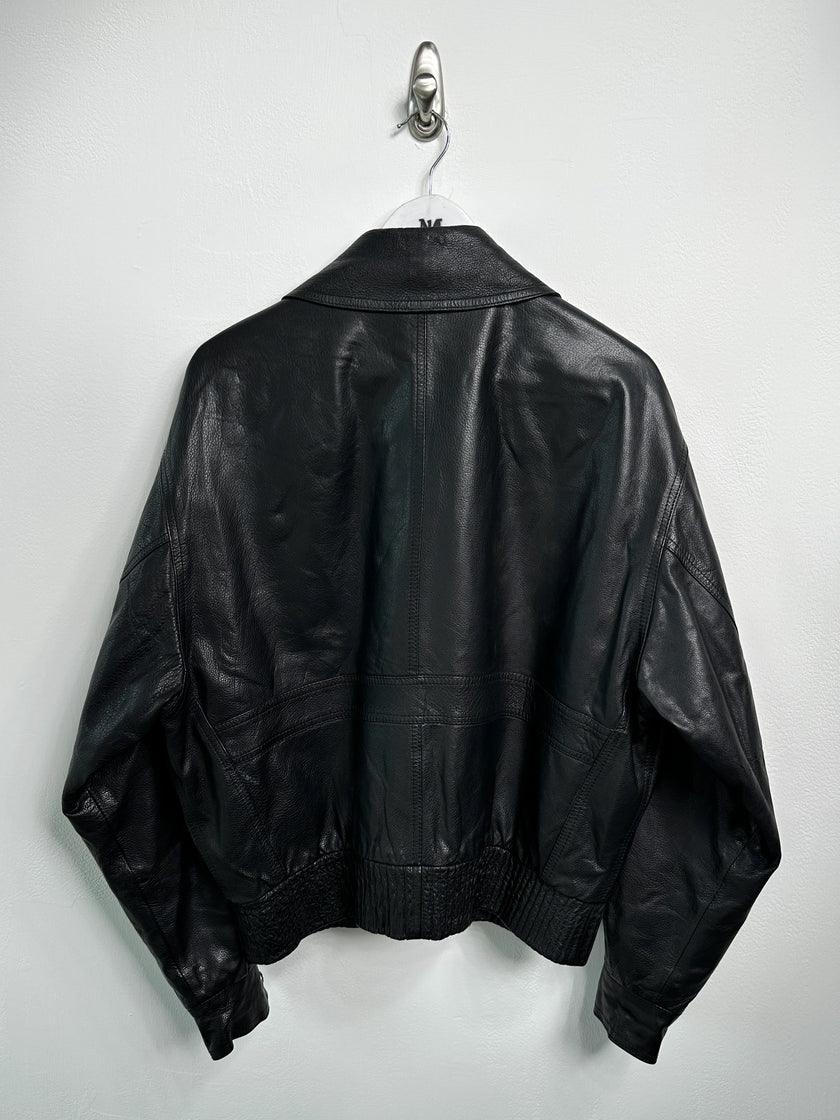 ISTANTE by GIANNI VERSACE - early 1990s LEATHER BOMBER JACKET