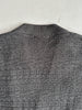VALENTINO - 1990s PANELED WOOL CARDIGAN WITH SUEDE PATCHES