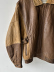 VALENTINO - early 1980s LEATHER BOMBER JACKET