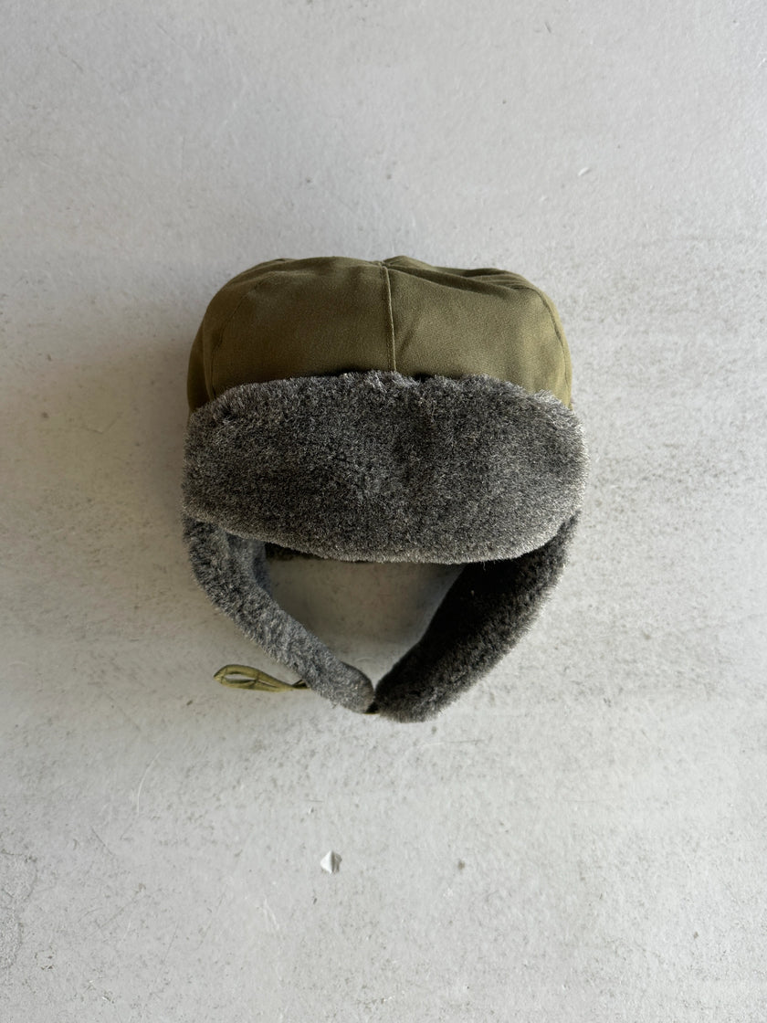 early 2000s TRAPPER SHEARLING HAT