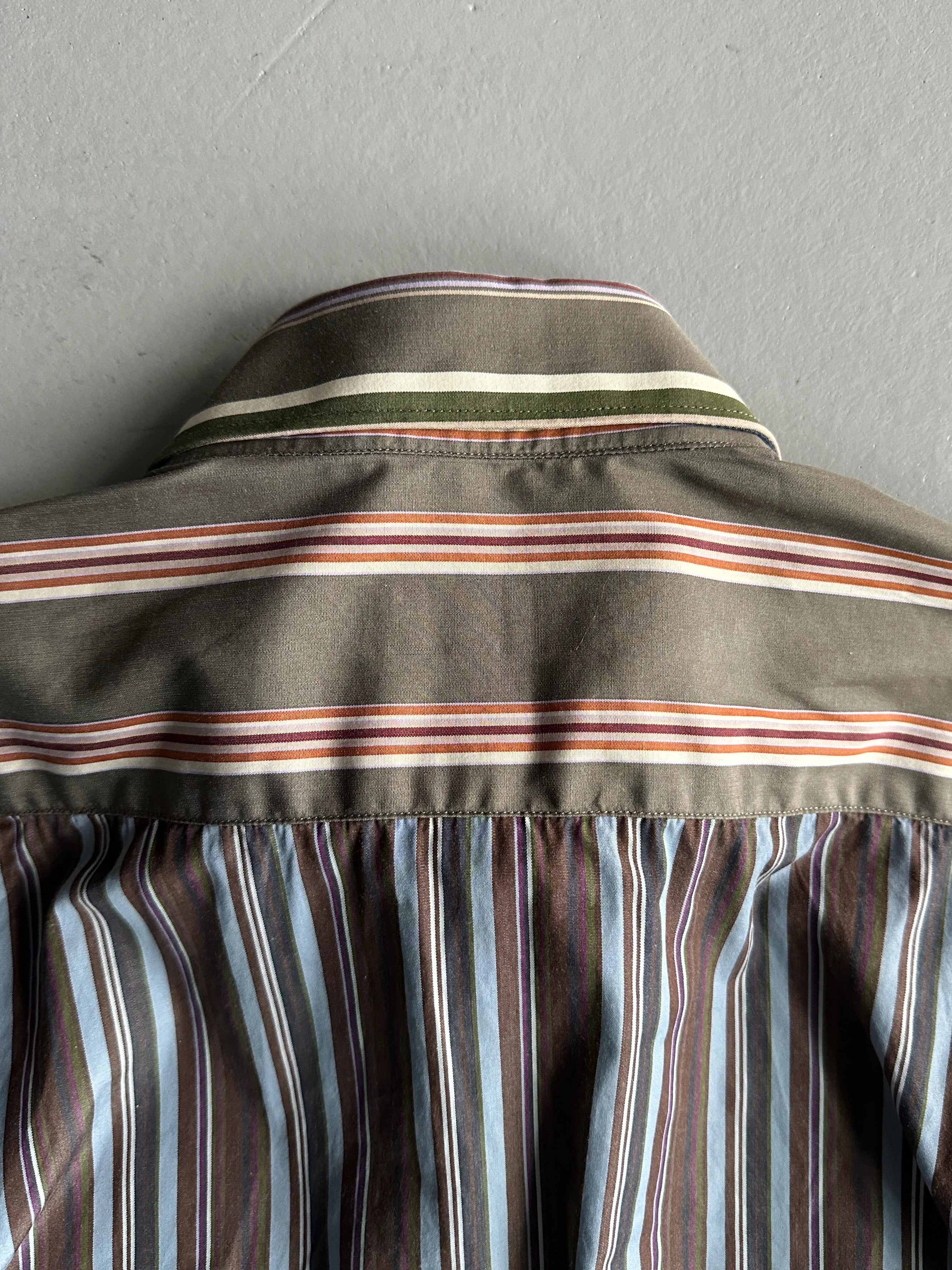 KENZO - 1990s MULTICOLOR STRIPED SHIRT