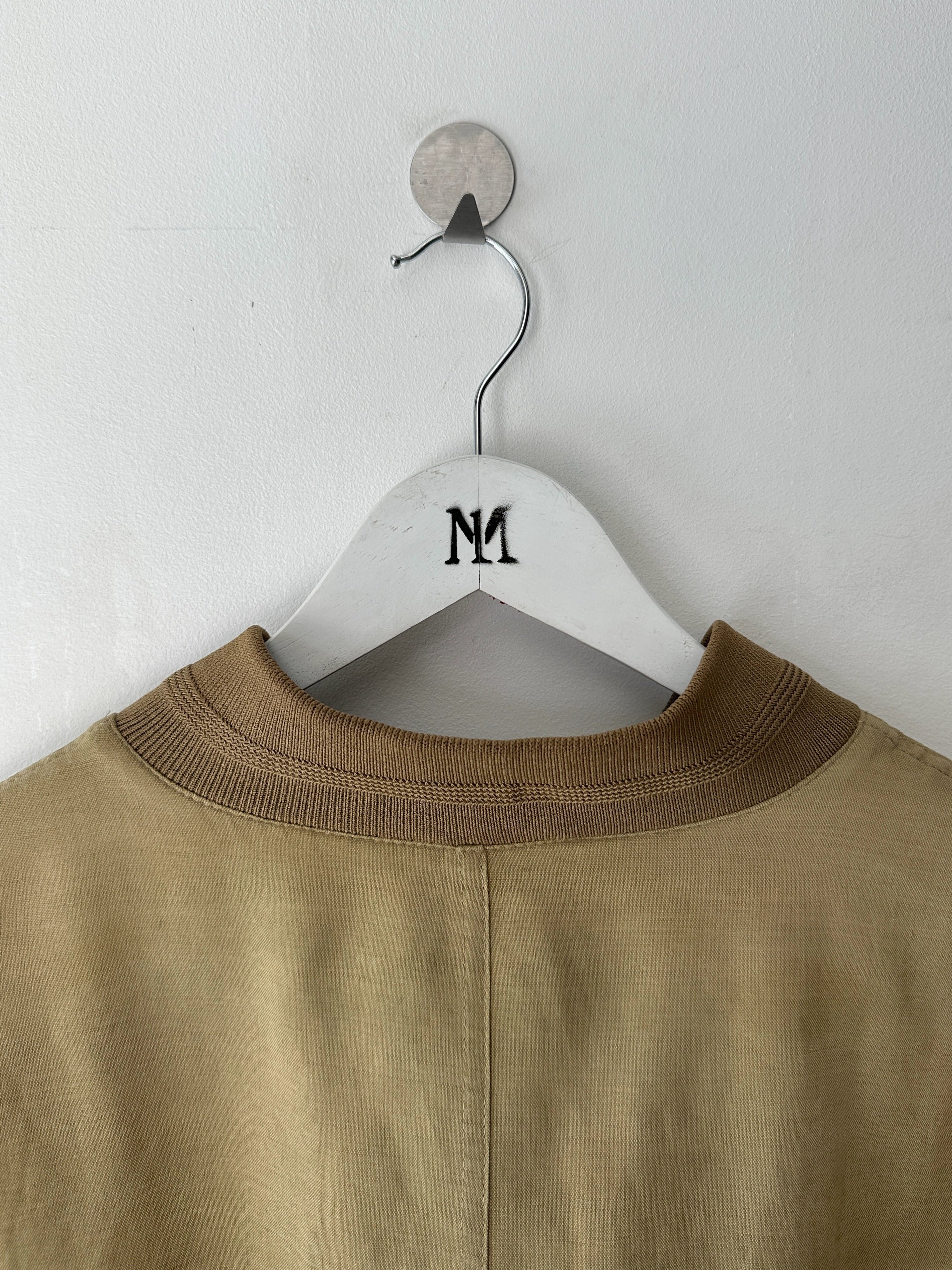 VALENTINO - 1990s LINEN BOMBER JACKET