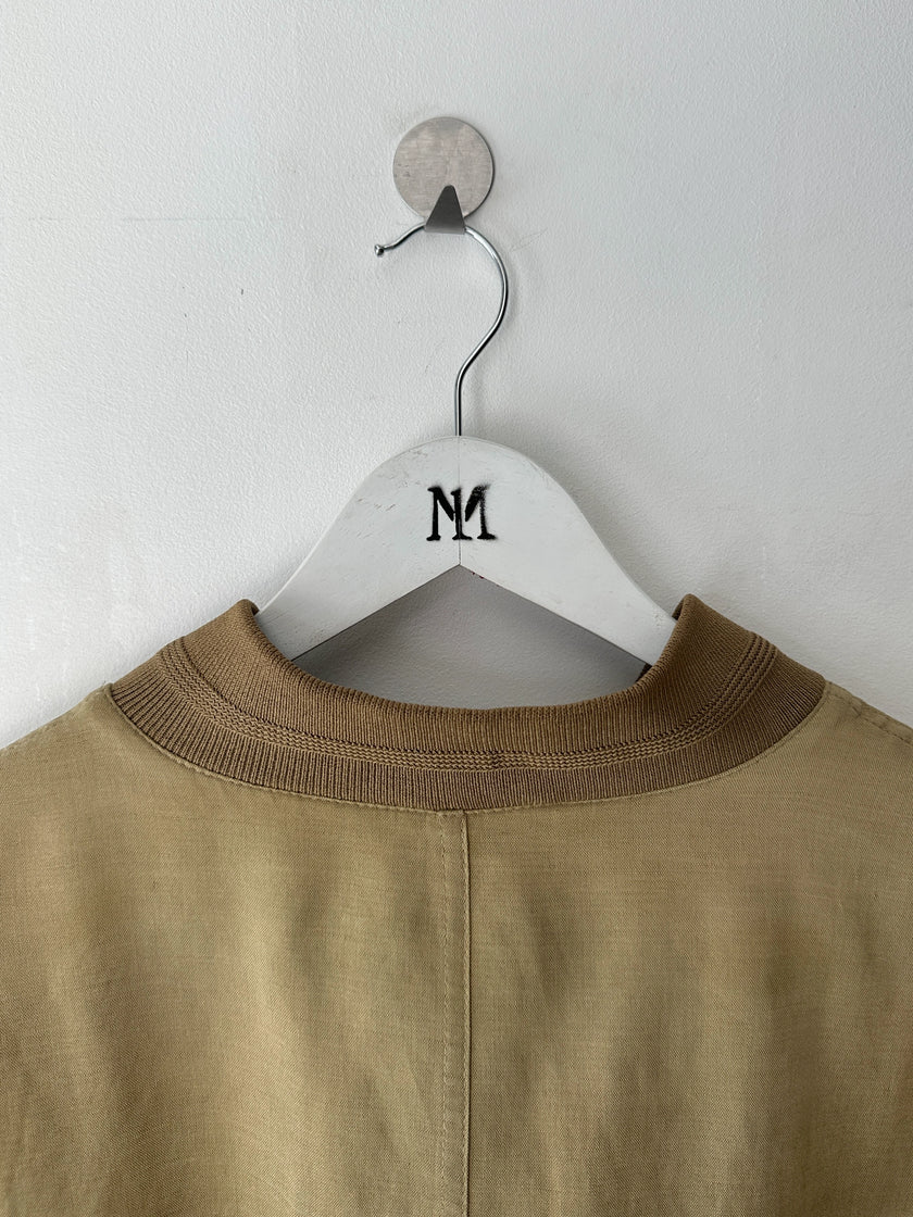 VALENTINO - 1990s LINEN BOMBER JACKET