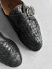 BALLY - 1980s WOVEN MONK STRAP SHOES
