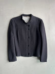 MARITHÉ + FRANÇOIS GIRBAUD - 1990s CROP FIT MANDARIN COLLAR JACKET