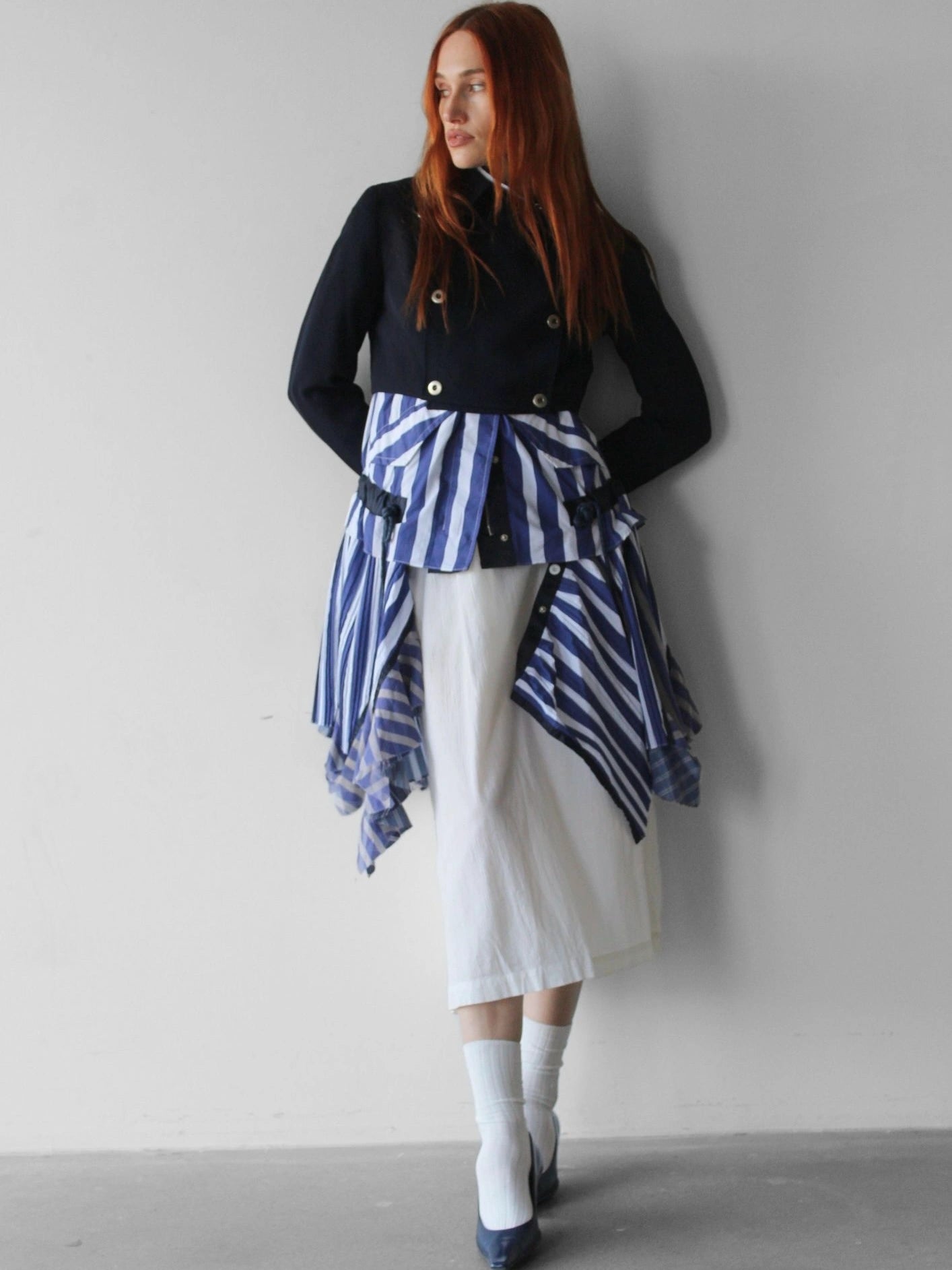 CLAUDE MONTANA 1990s CROPPED BLAZER