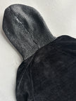 EMPORIO ARMANI - 2000s CHENILLE JUMPER WITH CONTRASTING FRONT AND HOOD