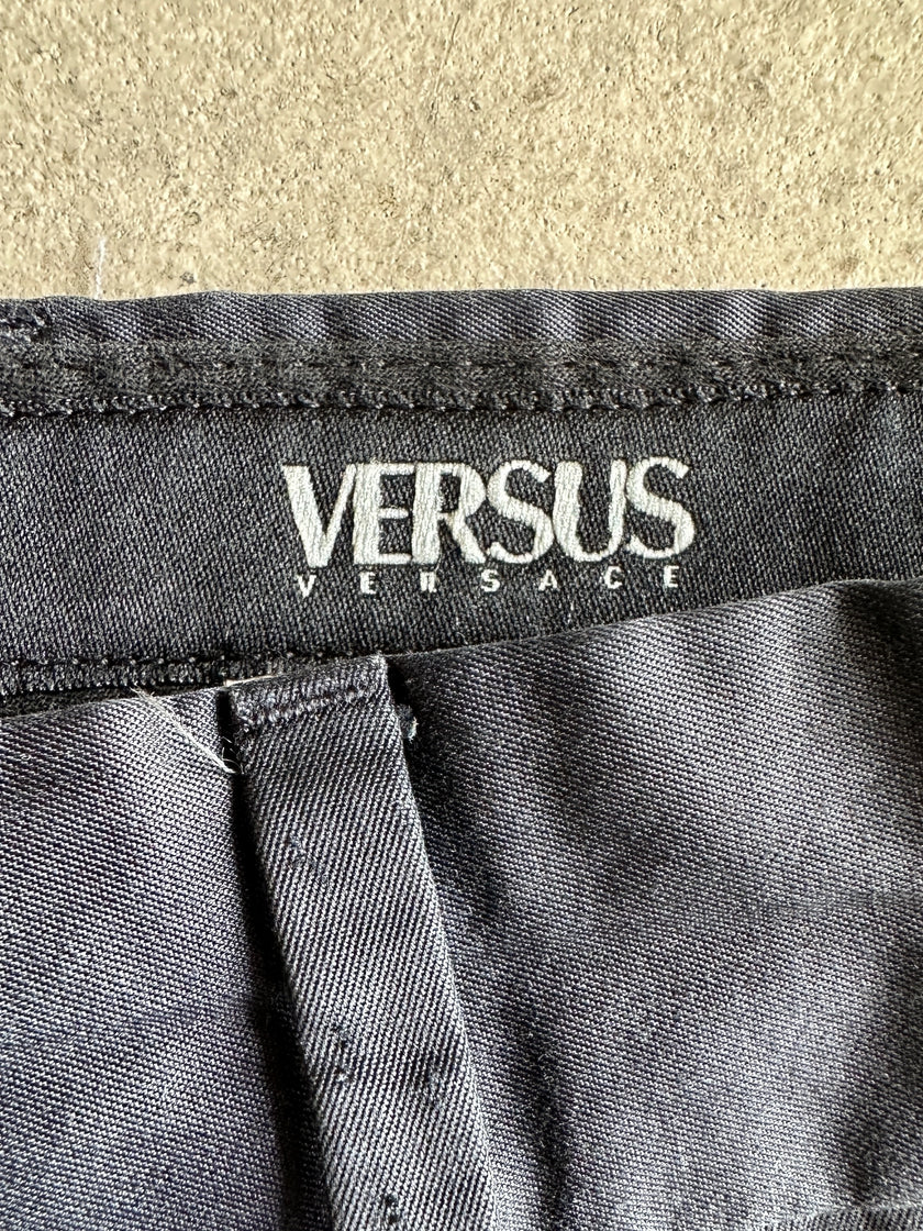 VERSUS VERSACE - 1990s FRONT PLEATS TAILORED TROUSERS