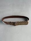 DIESEL - early 2000s LEATHER AND CANVAS BELT