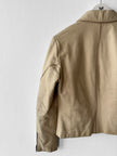 VITTORIO FORTI - late 1990s ASYMMETRIC FRONT LEATHER JACKET