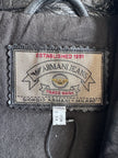 ARMANI JEANS - 1990s STRAIGHT FIT LEATHER JACKET