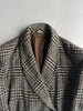 VALENTINO - 1980s BOXY FIT SHAWL COLLAR DOUBLE BREASTED PLAID JACKET