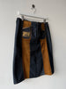 DOLCE & GABBANA - F/W 2002 DENIM SKIRT WITH CORDUROY PANELS