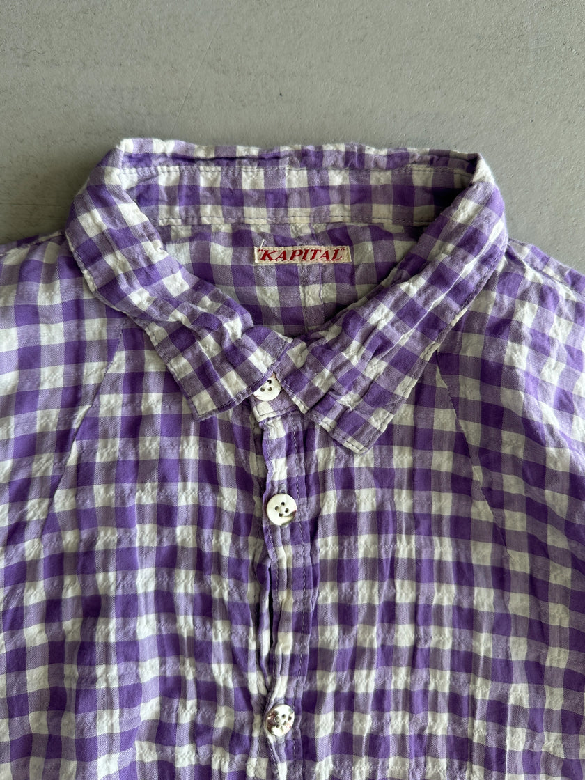 KAPITAL - 1990s DRAPING SIDES ASYMMETRICAL SHIRT