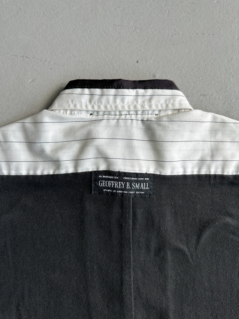 GEOFFREY B.SMALL - 1990s SHORT SLEEVE PANELED SHIRT