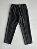 1980s PINSTRIPED FRONT PLEATS TAILORED TROUSERS