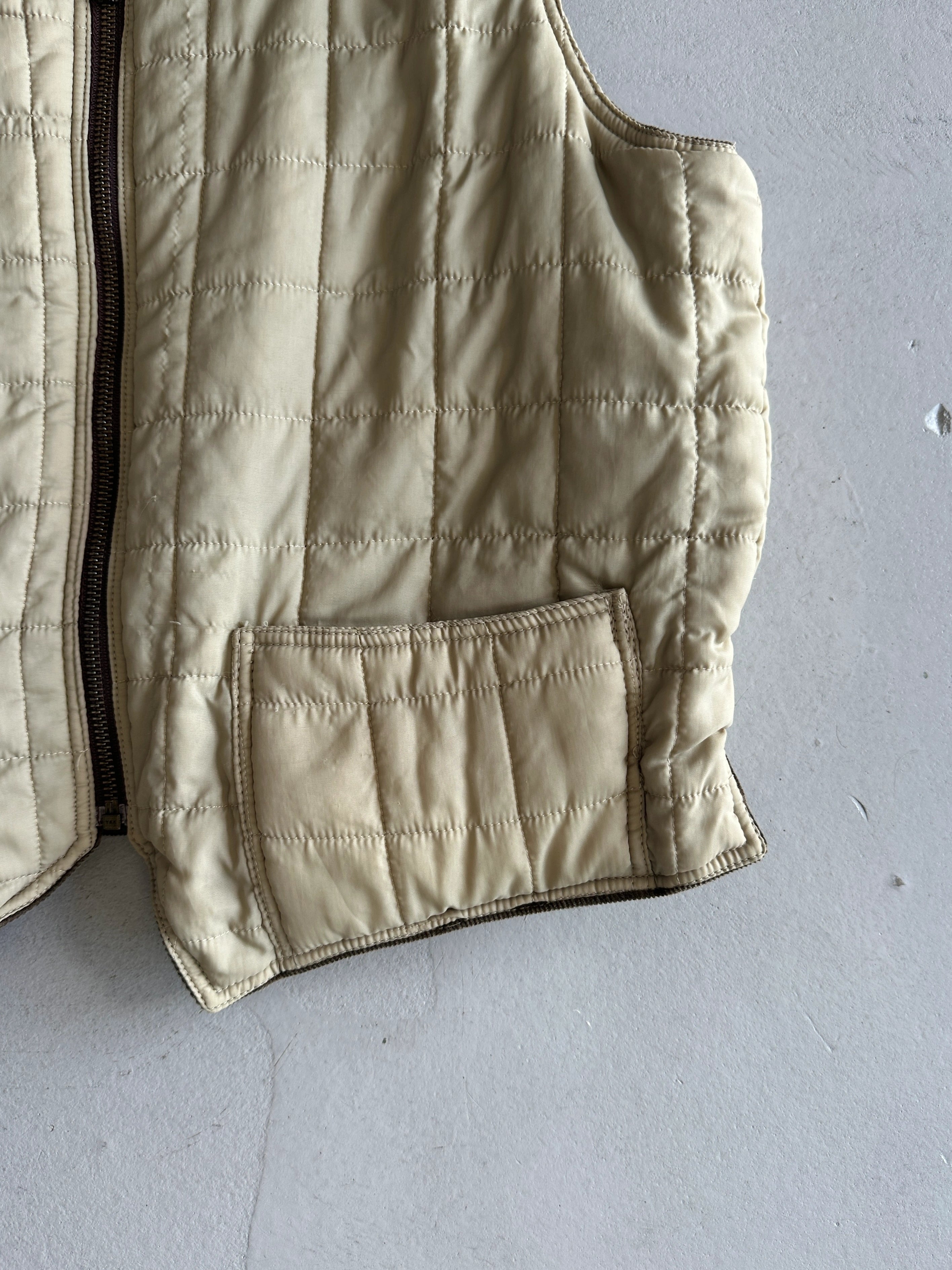 CHEVIGNON - 1990s REVERSIBLE ZIPPED GILET VEST