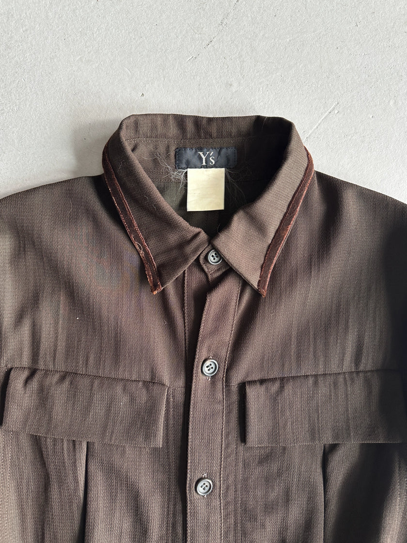 YOHJI YAMAMOTO Y's - 1990s BUTTONED MAXI DRESS WITH FRONT PLEATS