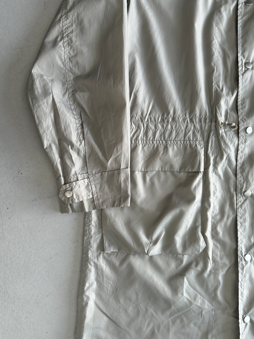 ISSEY MIYAKE WINDCOAT - 1980s FOLDABLE LONG WINDBREAKER JACKET