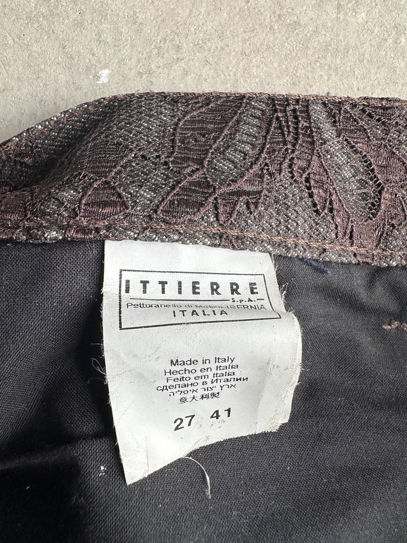 GIANFRANCO FERRÉ - 1990s SLIM FIT JEANS WITH LACE DETAILS