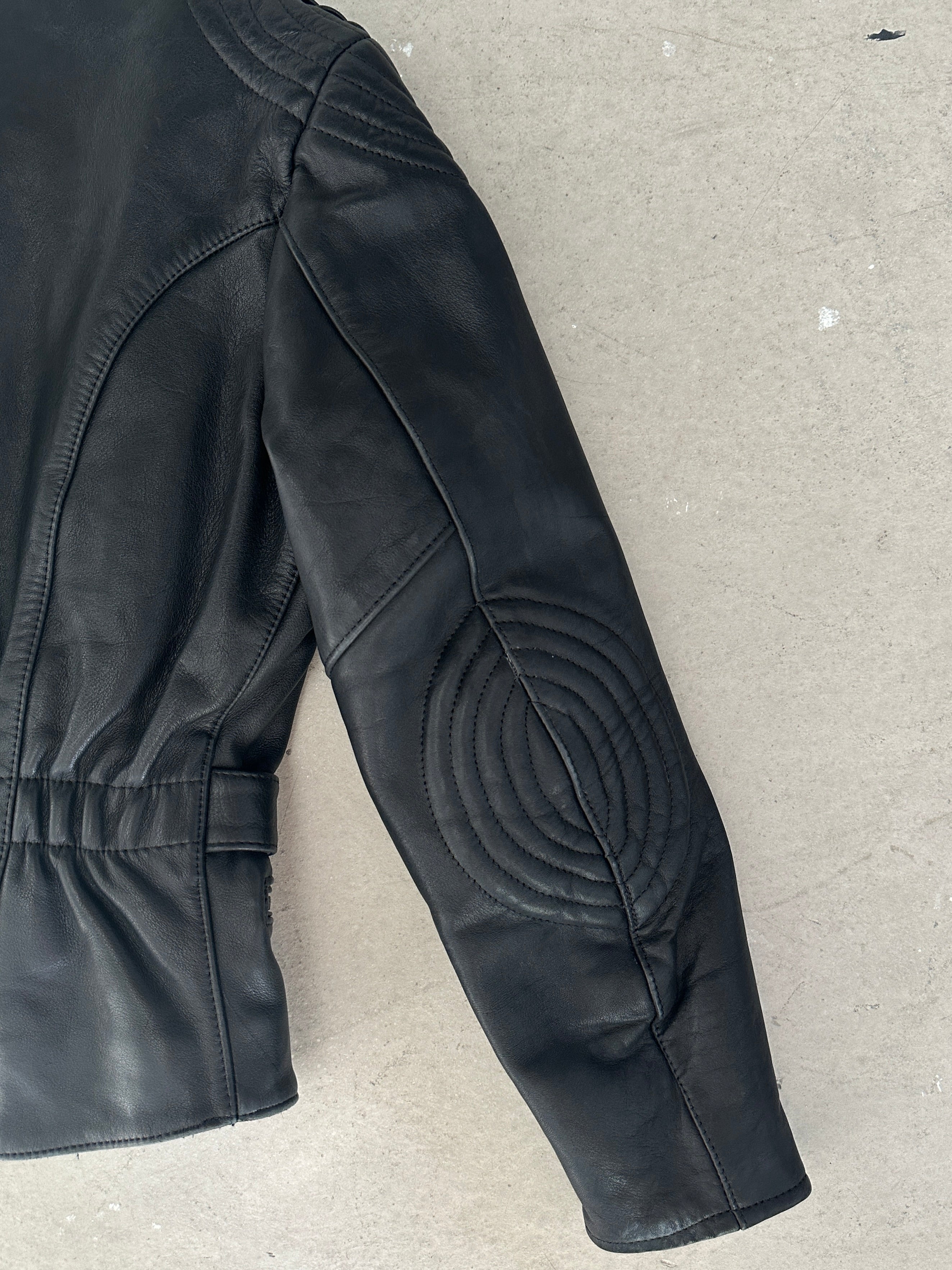 1974 LEATHER BIKER JACKET