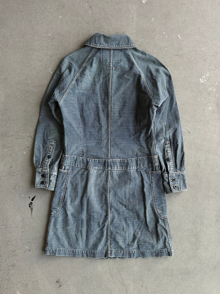 KAPITAL - 1990s BUTTON DOWN STRIPED DENIM DRESS