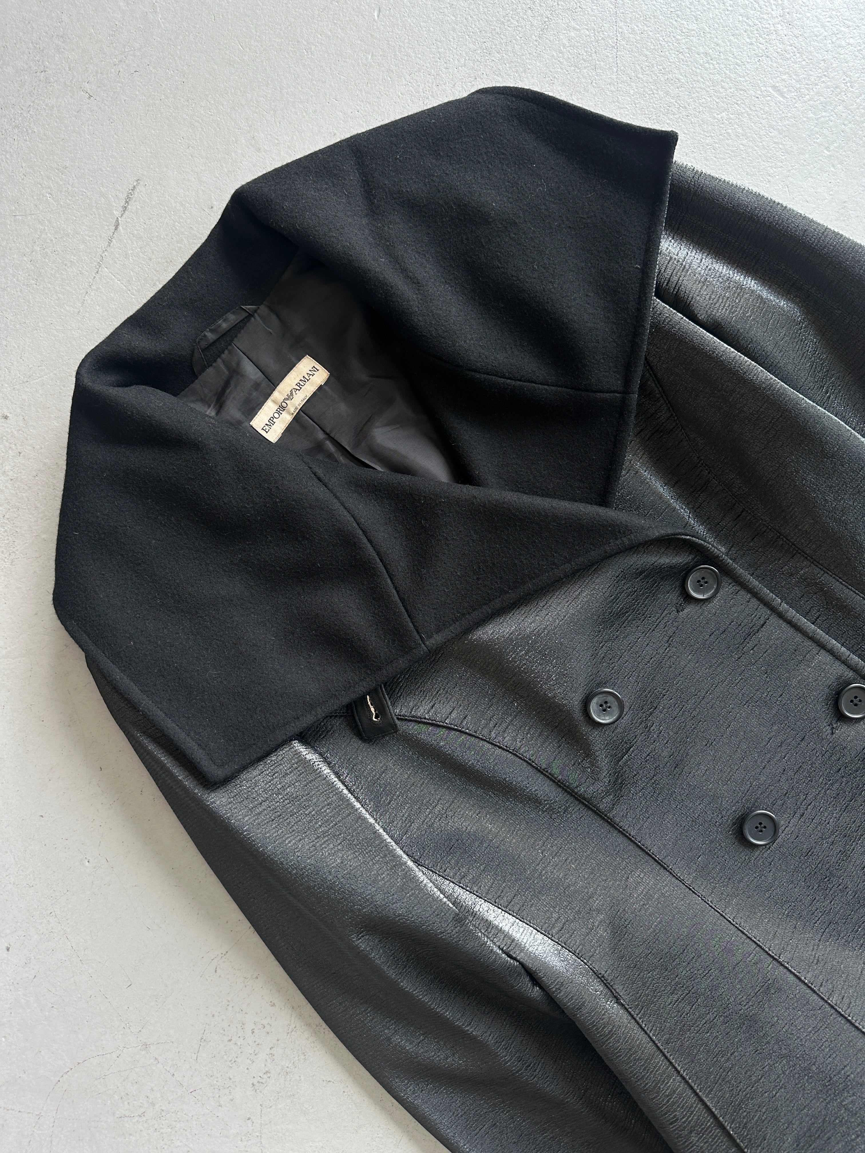 EMPORIO ARMANI - F/W 2002 METALLIC FINISH DOUBLE BREASTED JACKET