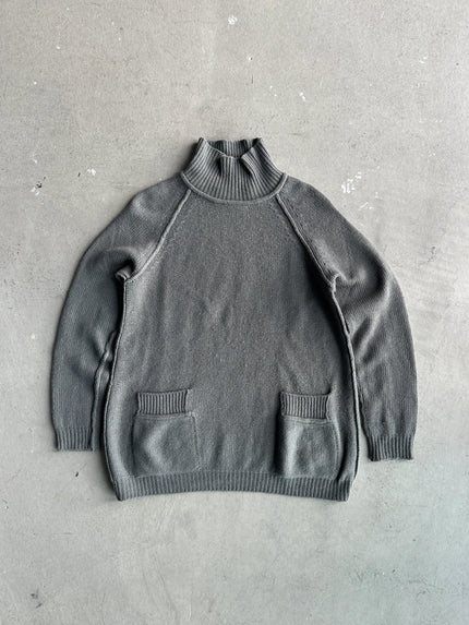 MARNI - 1990s MOCK NECK JUMPER WITH FRONT POCKETS