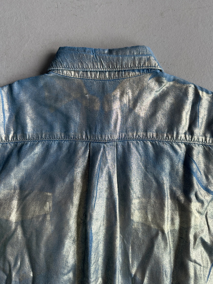 ICEBERG - 2000s METALLIC COATING SHIRT