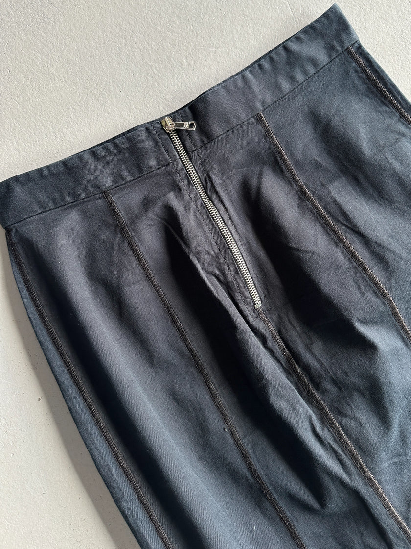 DOLCE & GABBANA - 1990s PENCIL SKIRT WITH STITCHING DETAILS