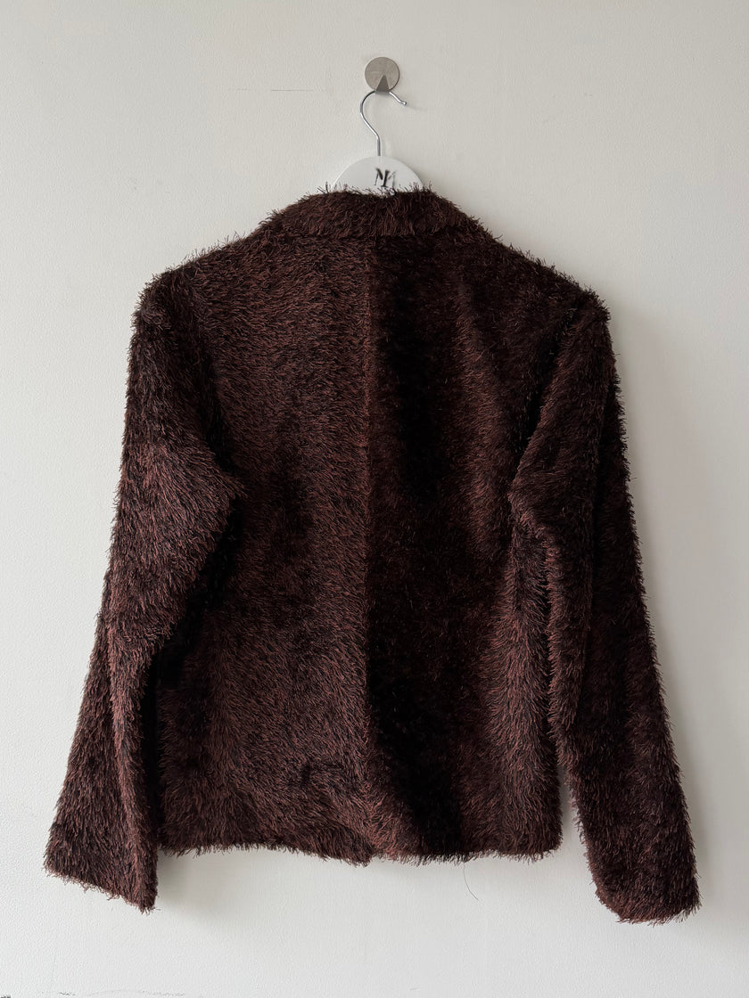 ISSEY MIYAKE - F/W 1998 SHAGGY TEXTURE BUTTONED BLAZER