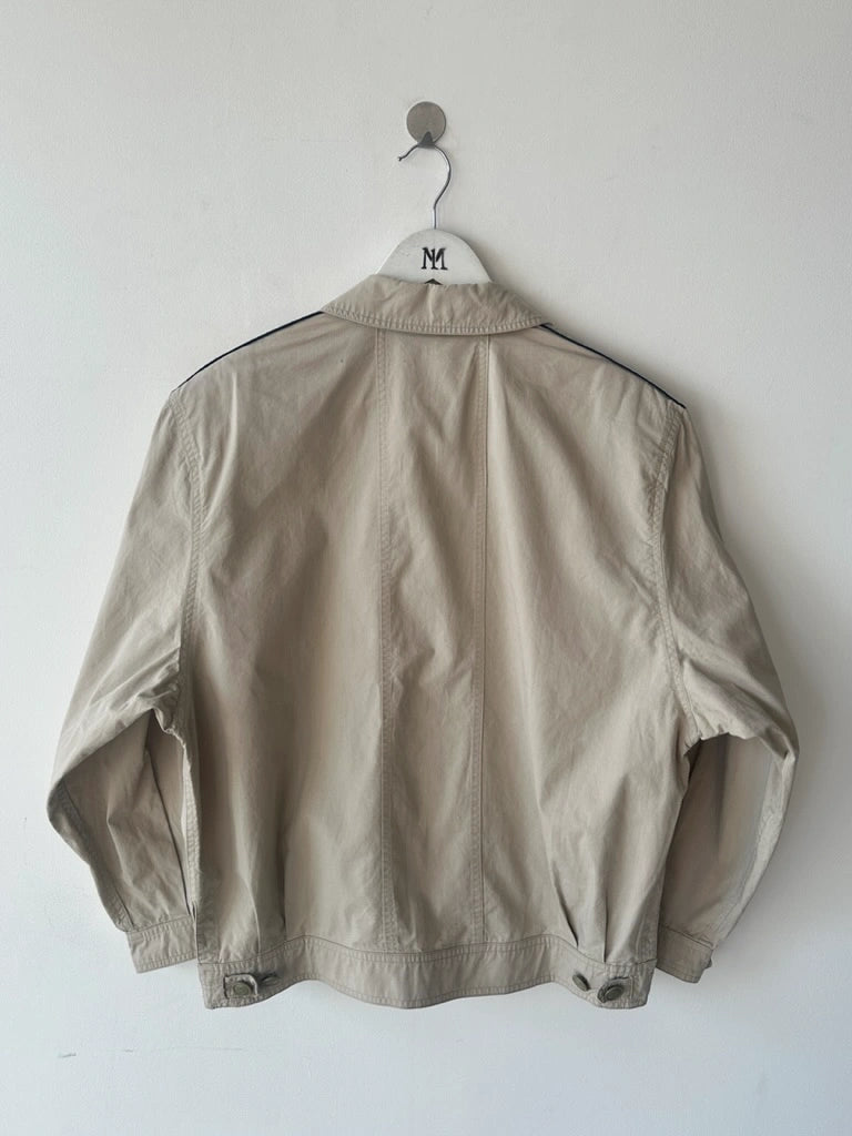 VALENTINO - late 1980s CROP FIT LIGHT BOMBER JACKET