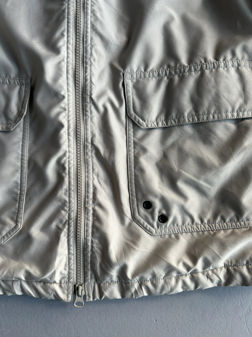 ARMANI JEANS - 1990s ZIPPED SLEEVE FUNNEL NECK JACKET