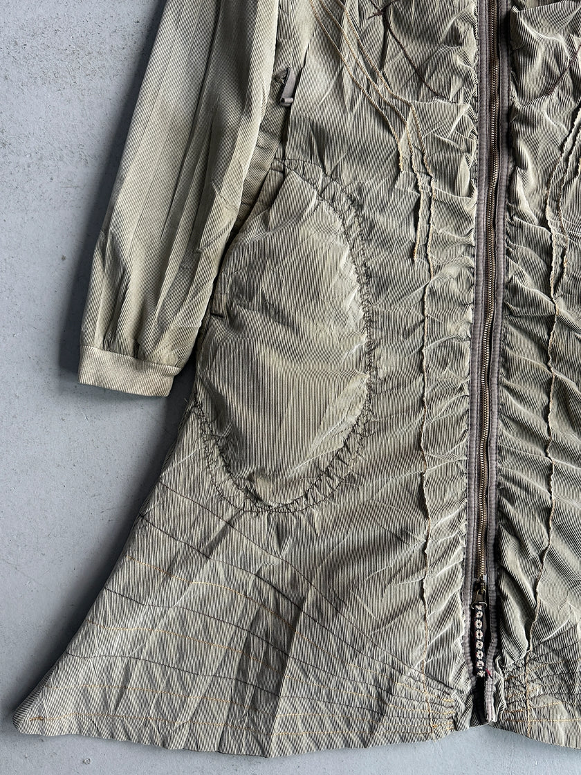 MARITHÉ + FRANÇOIS GIRBAUD - F/W 2003 LONG JACKET WITH FISHTAIL HEM