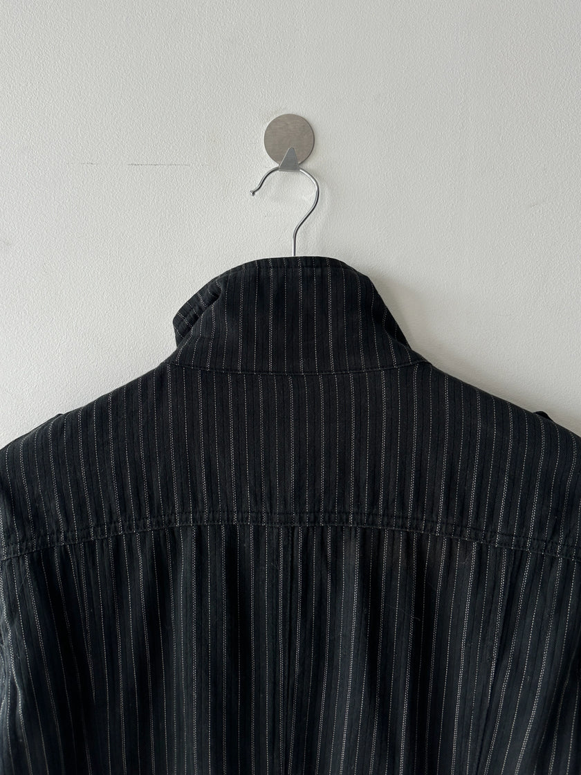 SEMANTIC DESIGN - 2000s 2 IN 1 PINSTRIPED JACKET GILET