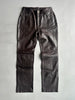 TRUSSARDI - 2000s LIMITED EDITION STRAIGHT FIT LEATHER TROUSERS