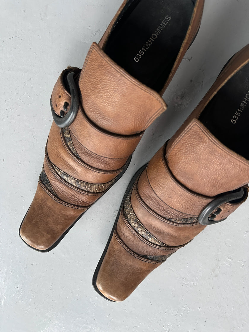 5351 POUR LES HOMMES - early 2000s WESTERN SLIP ON SHOES