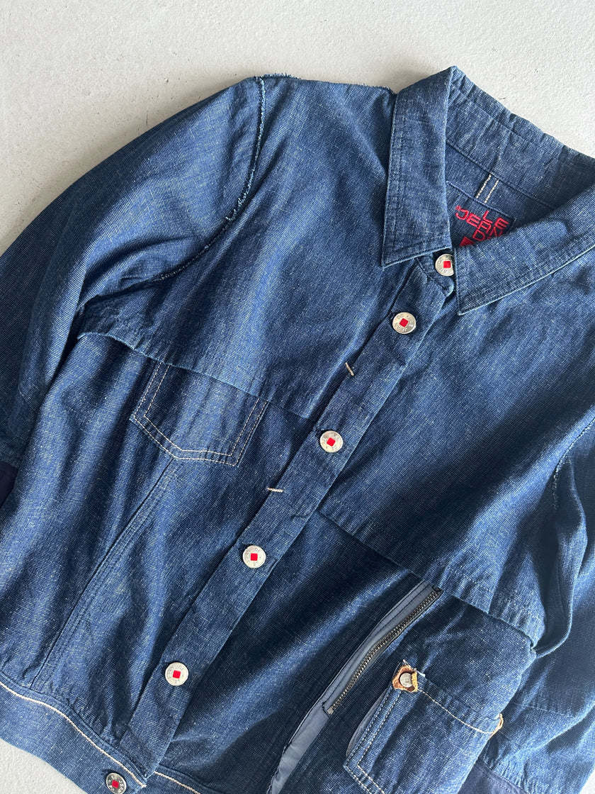 MARITHÉ + FRANÇOIS GIRBAUD - S/S 2013 LAYERED LIGHT DENIM JACKET