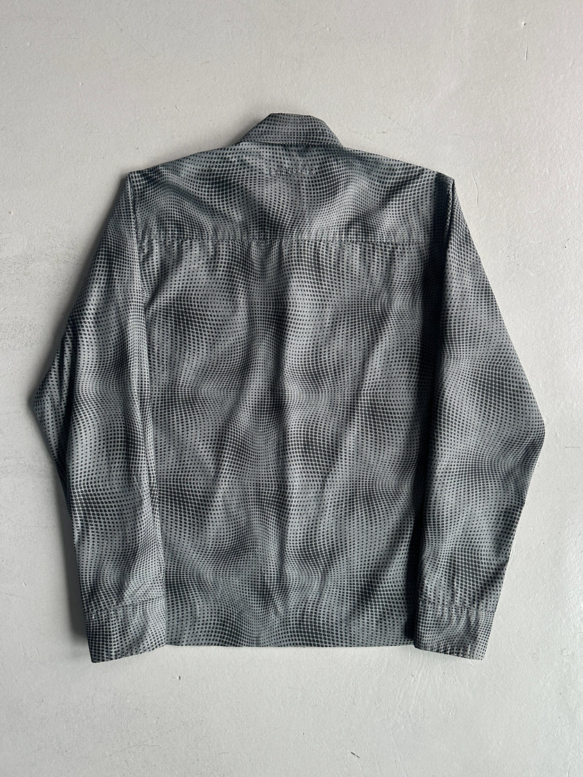 JEAN PAUL GAULTIER OBJET - 1990s CYBER DOTS SURREALIST ZIPPED SHIRT