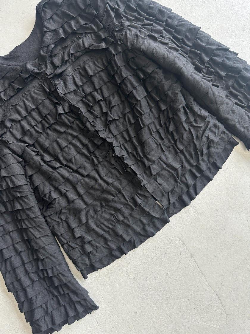 MOSCHINO - F/W 2005 RUFFLED TIERS CARDIGAN