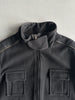 ANDREW MACKENZIE - F/W 2004 WOOL BOMBER JACKET WITH ZIP DETAILS