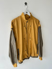 ITALIAN LABEL - 1980s LAYERED SUEDE JACKET WITH BELTED WAIST