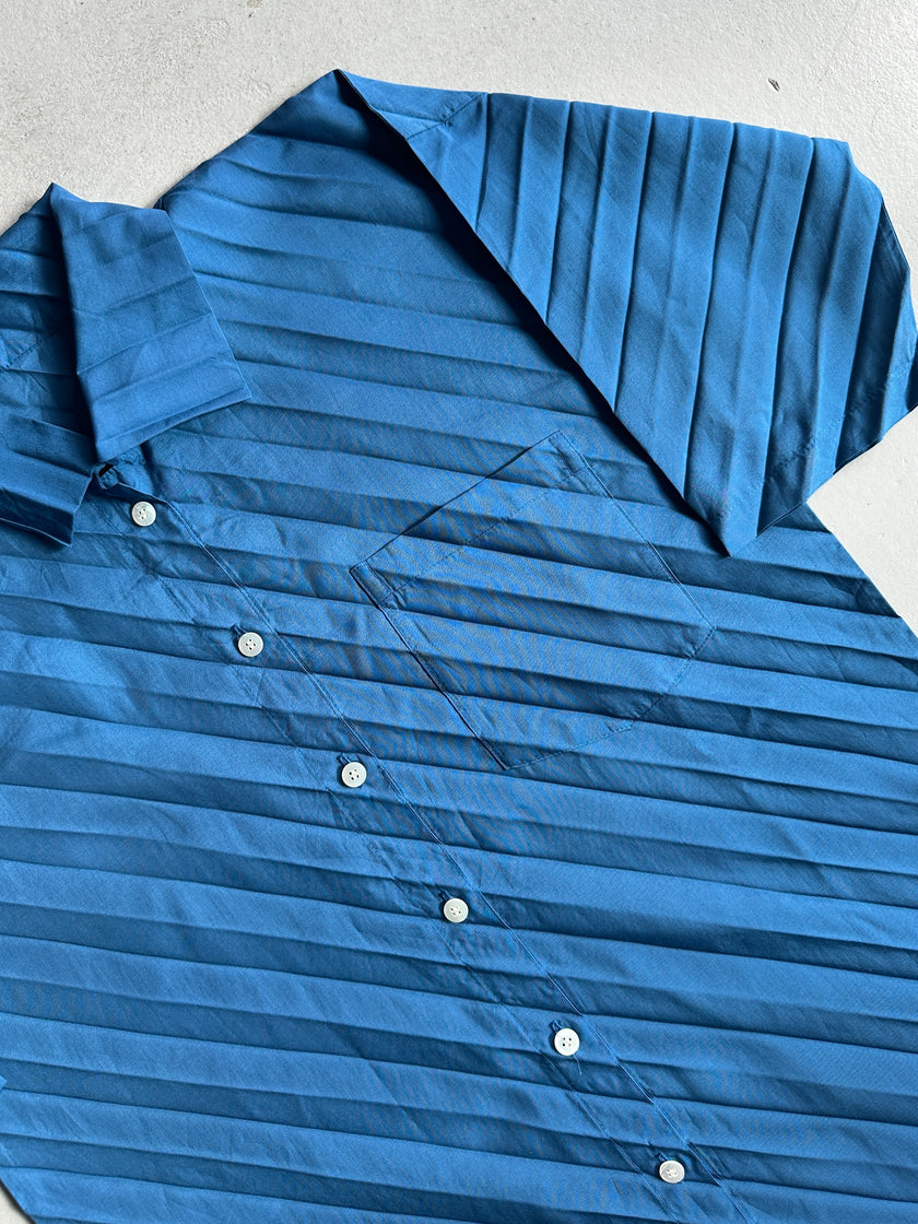 ISSEY MIYAKE ME - S/S 2007 PLEATED HALF SLEEVE SHIRT