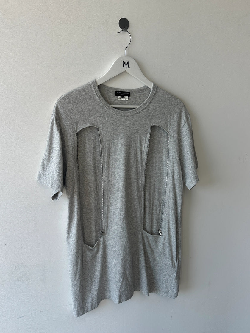 COMME DES GARÇONS HOMME PLUS - A/W 2014 CUT OUT FRONT T-SHIRT