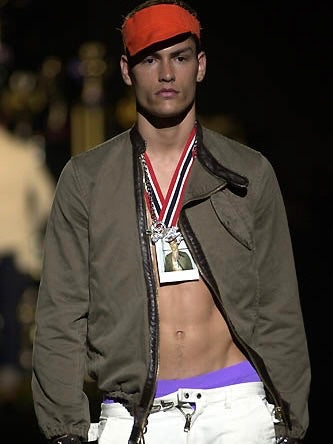DSQUARED2 - S/S 2002 ASYMMETRIC ZIP JACKET WITH DRAWSTRING HEM