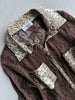 2000s LACE SHIRT WITH SNAKESKIN DETAILS
