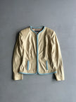 ALVIERO MARTINI - 1990s FITTED JACKET WITH PIPING DETAILS
