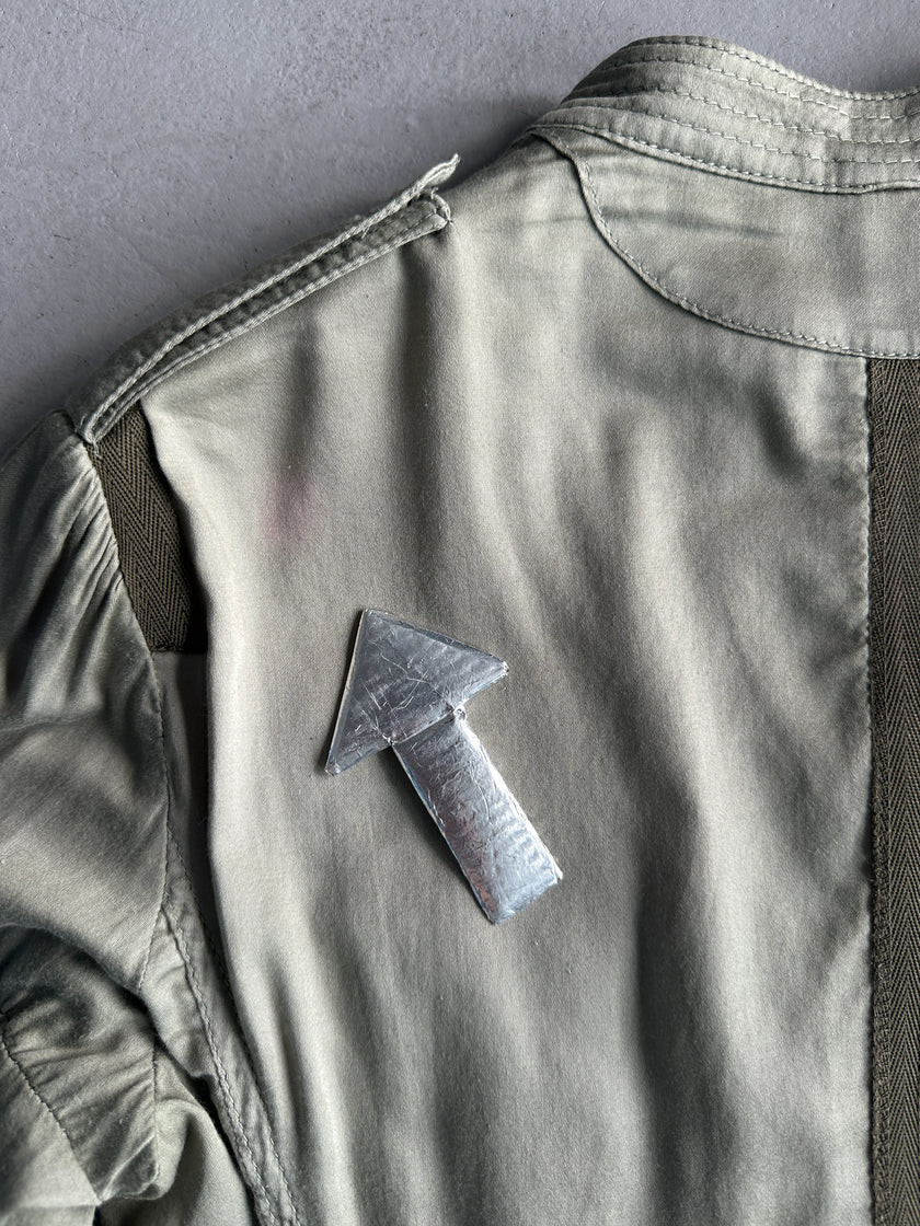 C’N’C COSTUME NATIONAL - 2000s CONTRASTING GREEN LIGHT JACKET